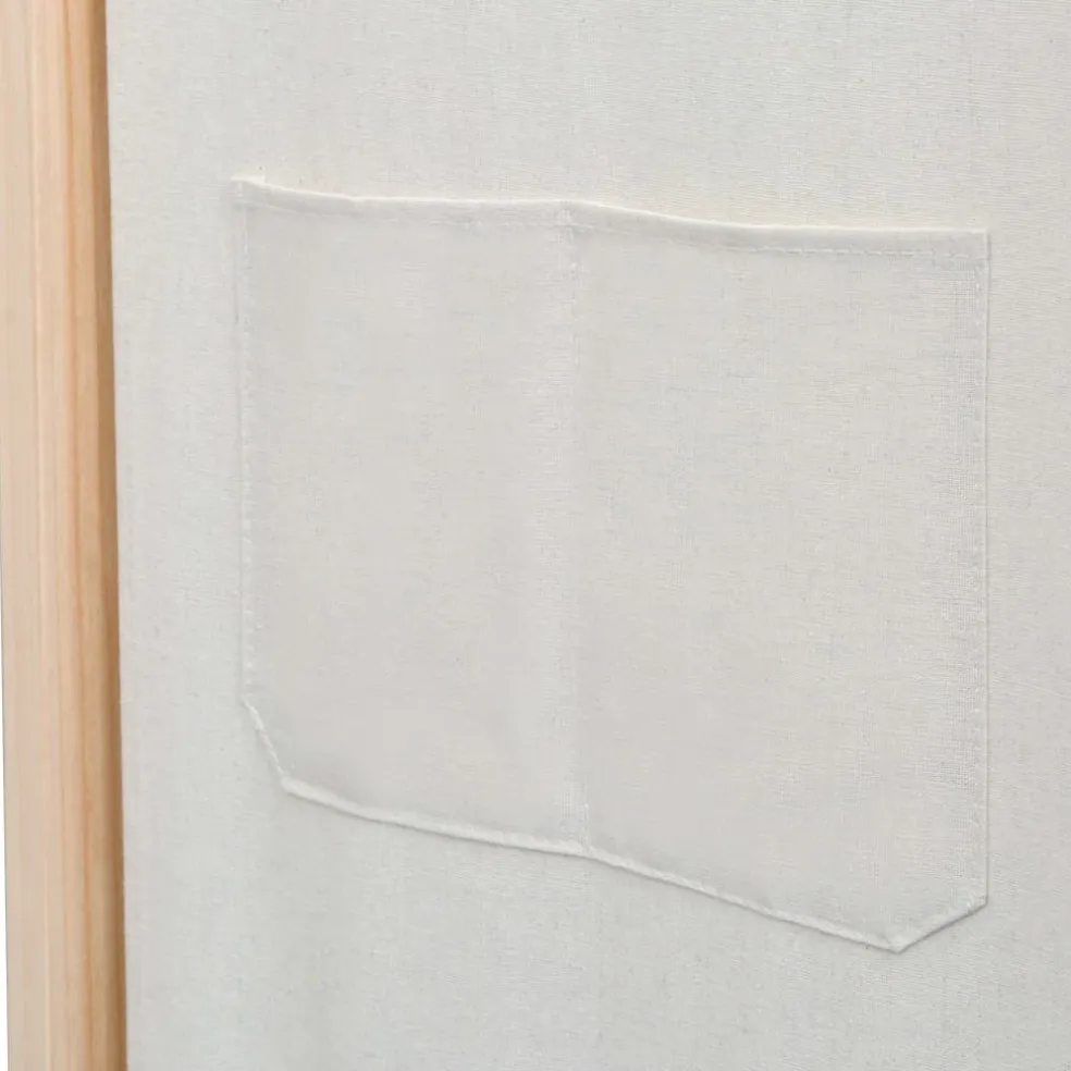 vidaXL Kamerscherm met 3 panelen 120x170x4 cm stof crème