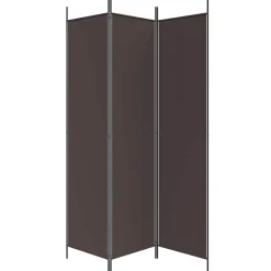vidaXL Kamerscherm met 3 panelen 150x200 cm stof bruin