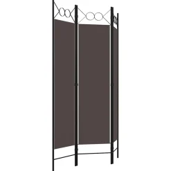 vidaXL Kamerscherm met 3 panelen 120x180 cm bruin