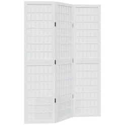 vidaXL Kamerscherm met 3 panelen 150x220 cm stof bruin