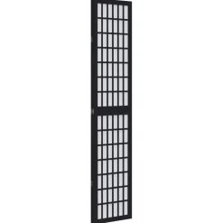 vidaXL Kamerscherm met 3 panelen massief paulowniahout zwart