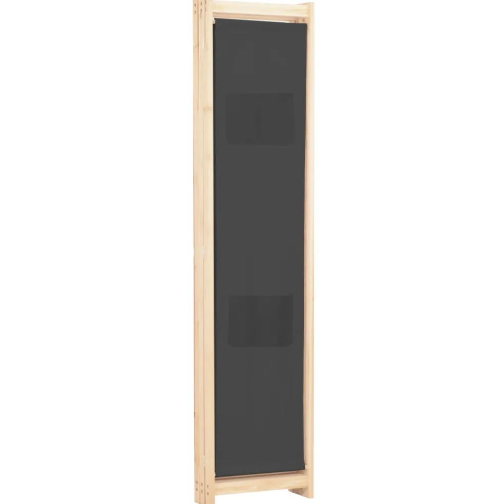 vidaXL Kamerscherm met 3 panelen 120x170x4 cm stof grijs