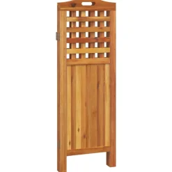 vidaXL Kamerscherm met 3 panelen 121,5x2x115 cm massief acaciahout