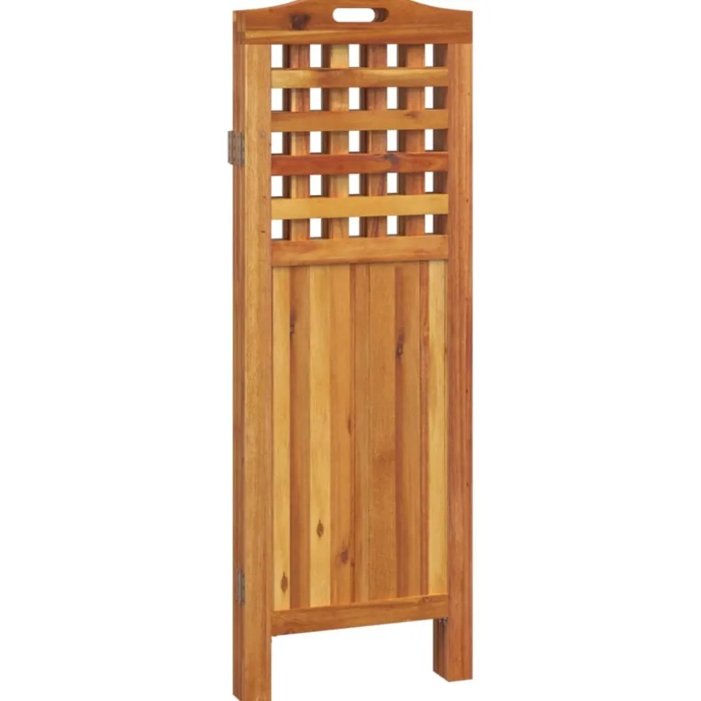 vidaXL Kamerscherm met 3 panelen 121,5x2x115 cm massief acaciahout
