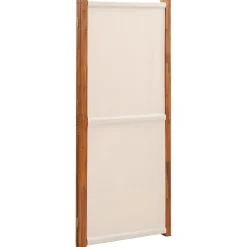 vidaXL Kamerscherm met 3 panelen 210x180 cm crèmewit