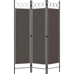 vidaXL Kamerscherm met 3 panelen 120x180 cm antraciet