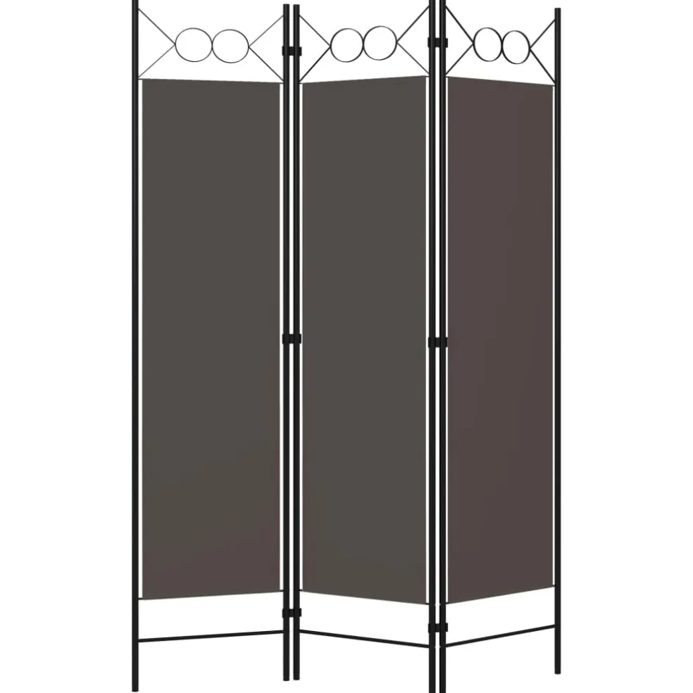 vidaXL Kamerscherm met 3 panelen 120x180 cm antraciet