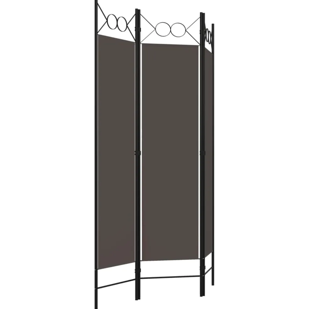 vidaXL Kamerscherm met 3 panelen 120x180 cm antraciet