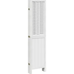 vidaXL Kamerscherm met 6 panelen massief paulowniahout wit