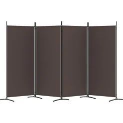 vidaXL Kamerscherm met 3 panelen 210x180 cm lichtgrijs
