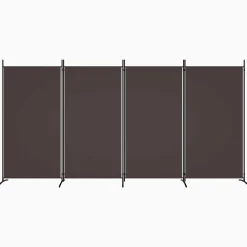 vidaXL Kamerscherm met 3 panelen 210x180 cm lichtgrijs