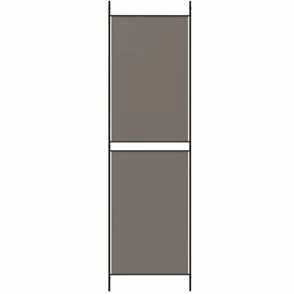 vidaXL Kamerscherm met 6 panelen 214x166 cm massief hout grijs