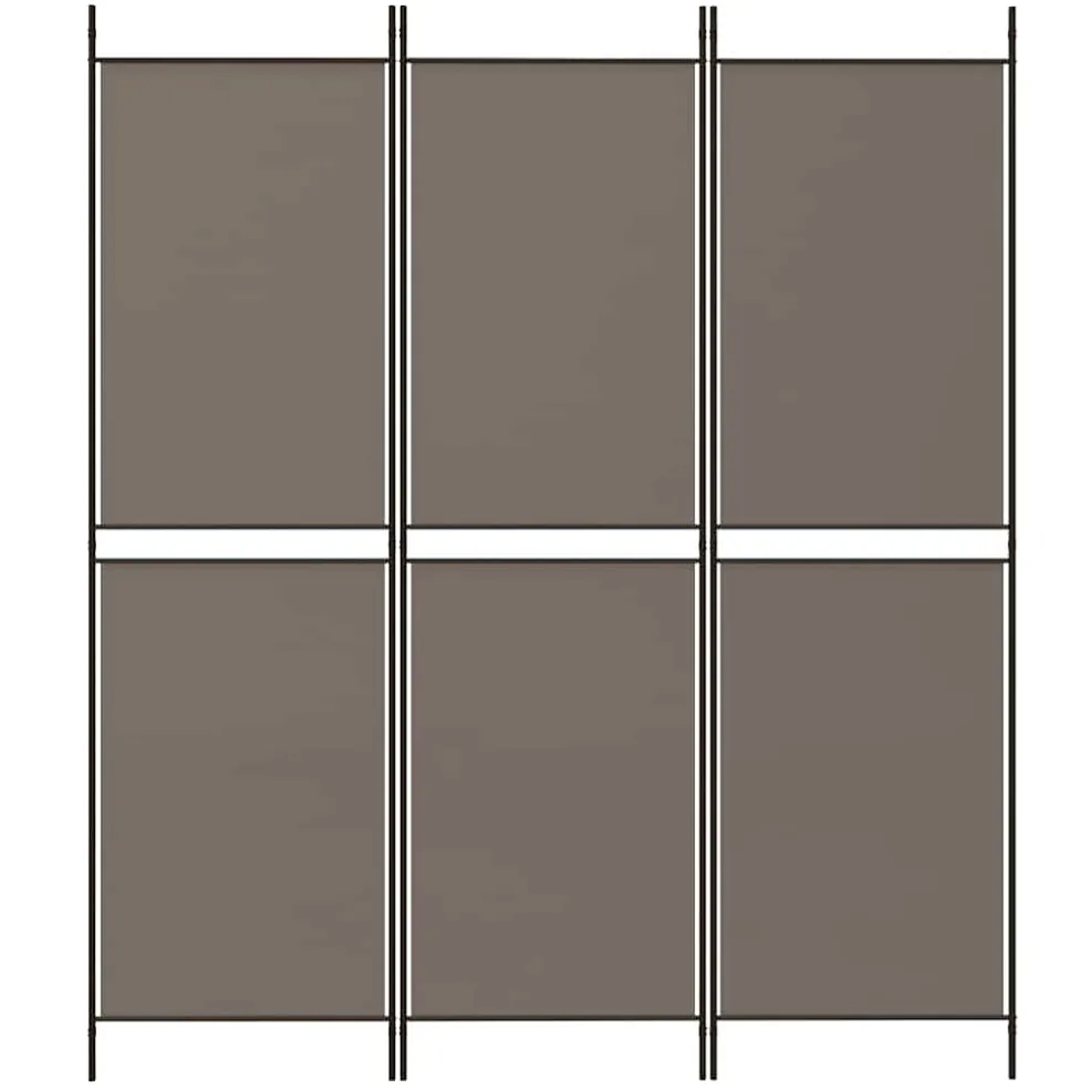 vidaXL Kamerscherm met 3 panelen 150x180 cm stof antracietkleurig