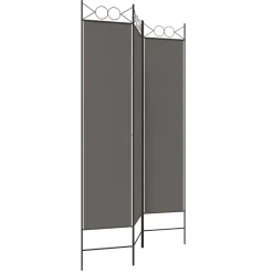 vidaXL Kamerscherm met 5 panelen 250x220 cm stof bruin