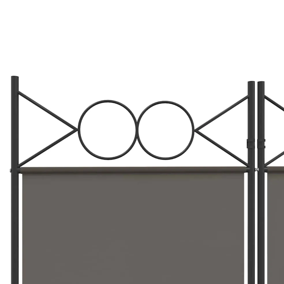 vidaXL Kamerscherm met 5 panelen 250x220 cm stof bruin