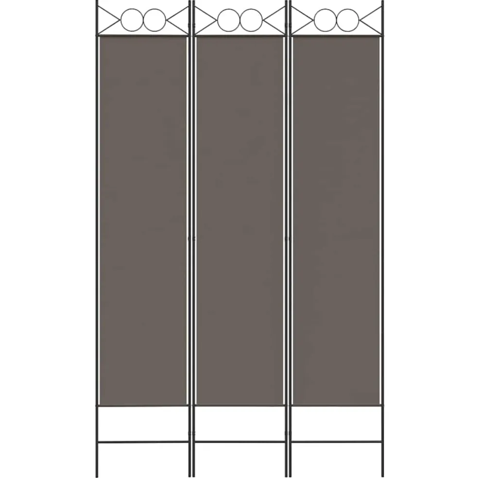 vidaXL Kamerscherm met 5 panelen 250x220 cm stof bruin