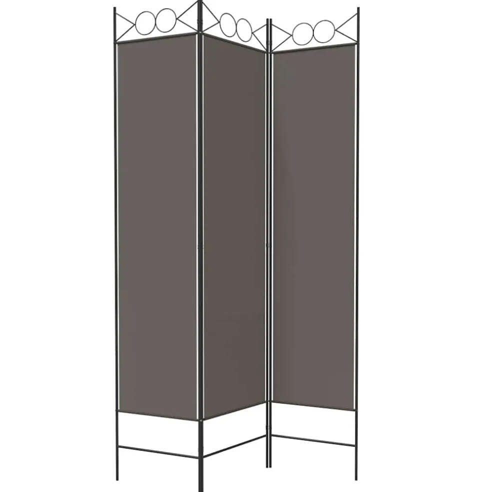 vidaXL Kamerscherm met 5 panelen 250x220 cm stof bruin