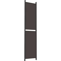 vidaXL Kamerscherm met 4 panelen 200x220 cm stof bruin