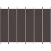 vidaXL Kamerscherm met 6 panelen 300x220 cm stof bruin