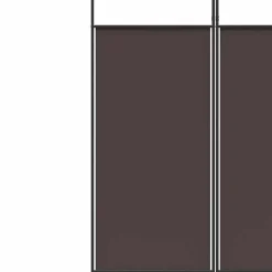 vidaXL Kamerscherm met 6 panelen 300x220 cm stof bruin