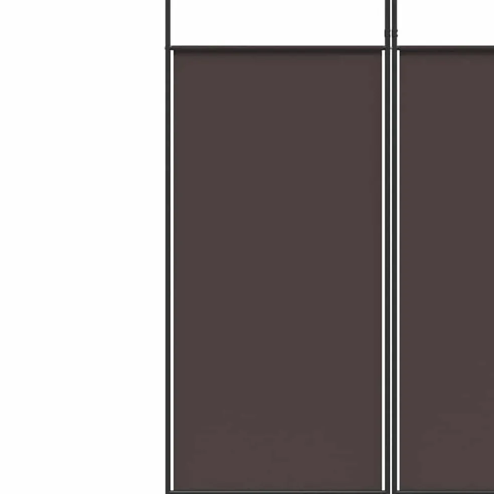 vidaXL Kamerscherm met 6 panelen 300x220 cm stof bruin