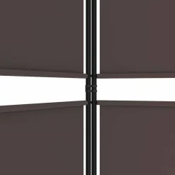 vidaXL Kamerscherm met 3 panelen 150x200 cm stof bruin