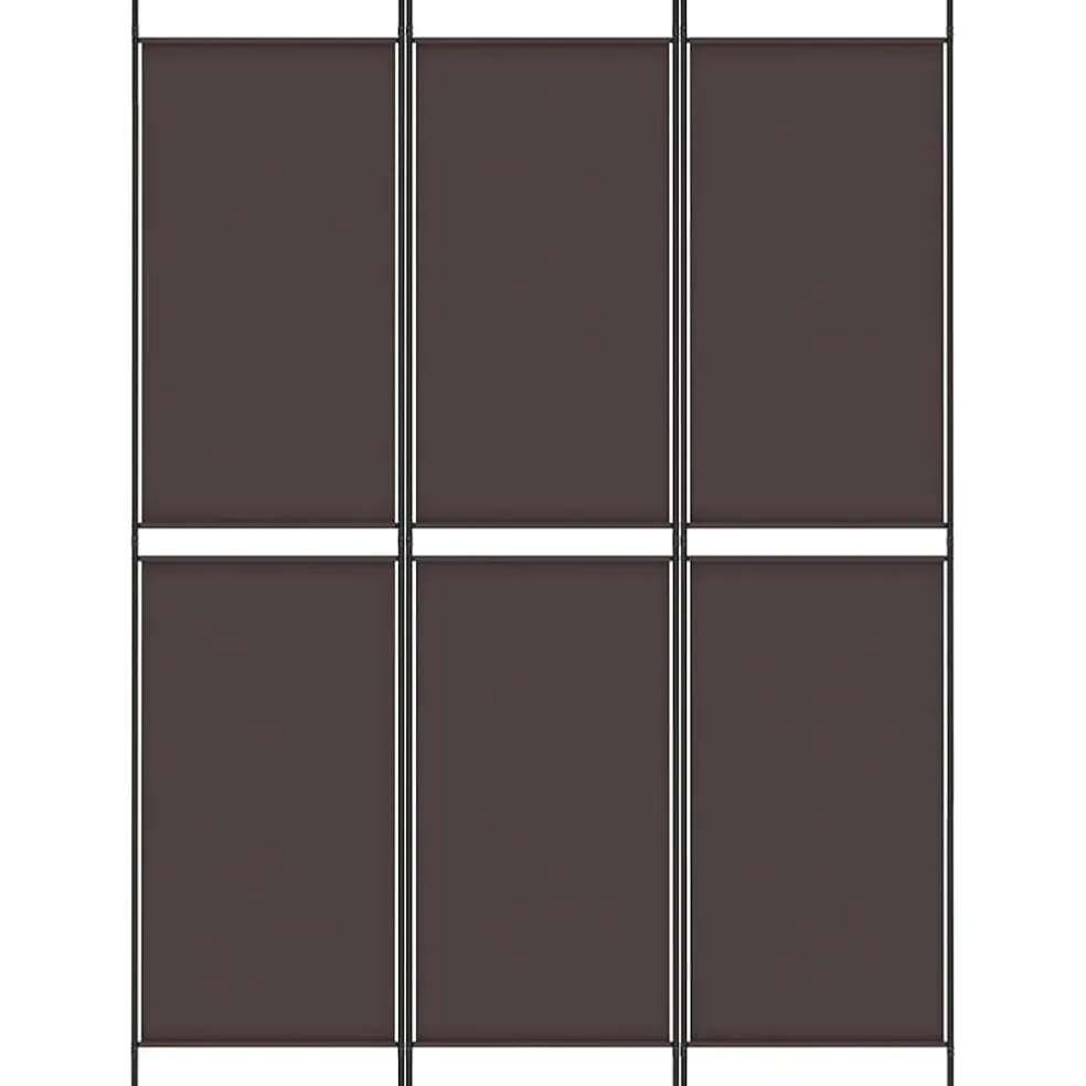 vidaXL Kamerscherm met 3 panelen 150x200 cm stof bruin