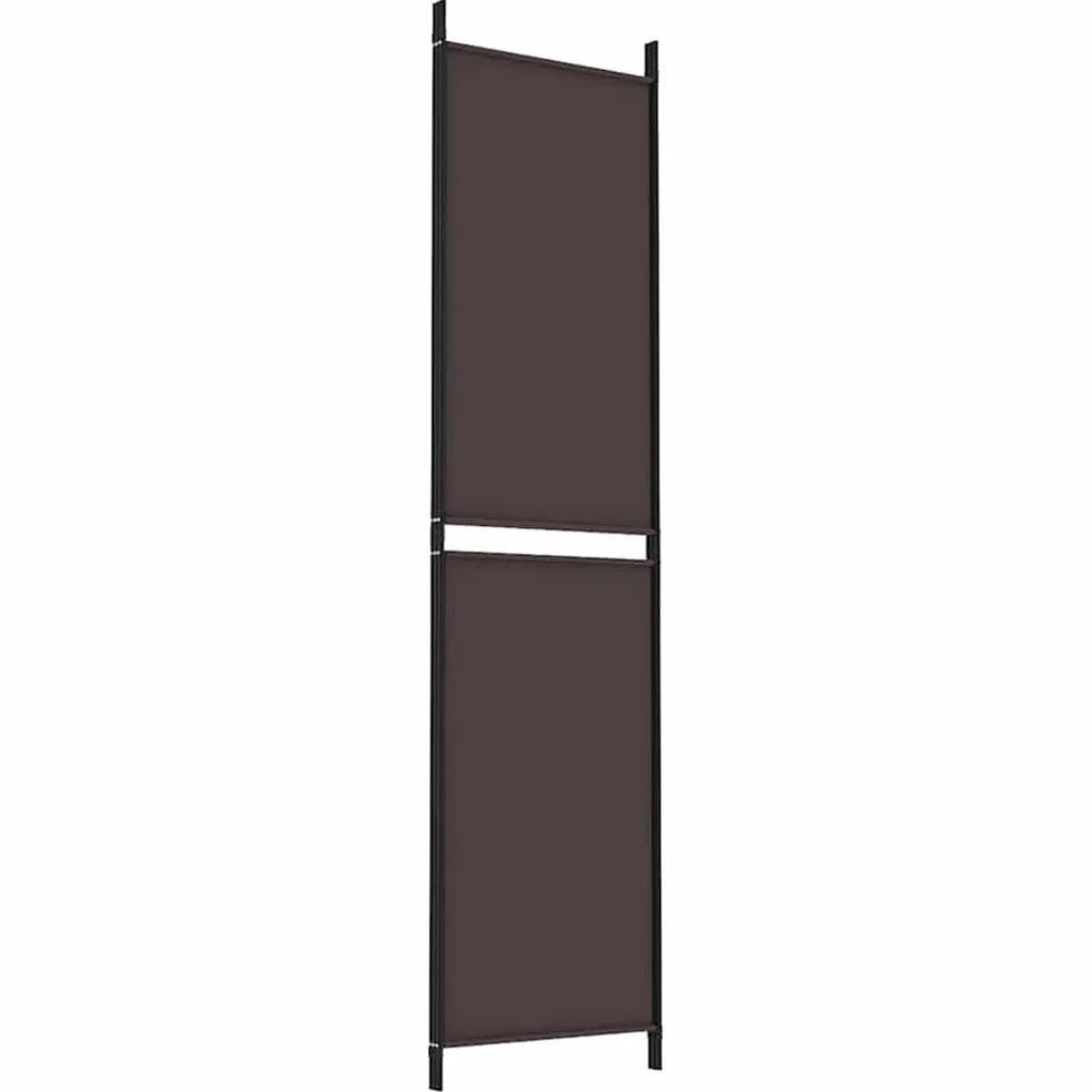 vidaXL Kamerscherm met 3 panelen 150x200 cm stof bruin