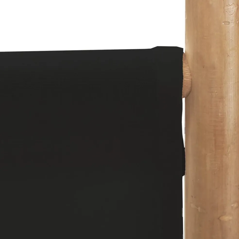 vidaXL Kamerscherm 3-panelen inklapbaar 120 cm bamboe en canvas