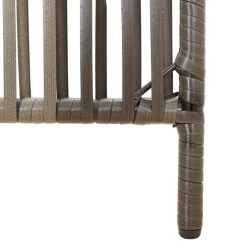 vidaXL Kamerscherm 3 panelen poly rattan grijs