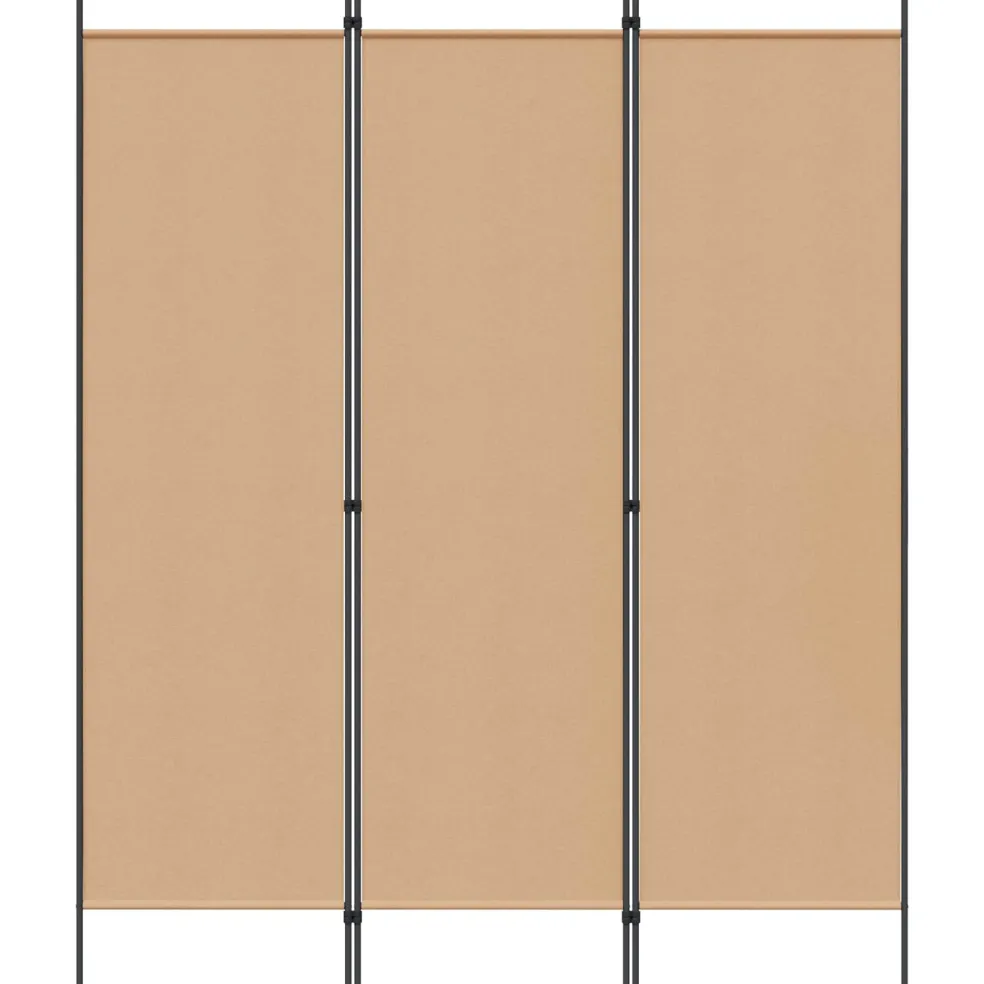 vidaXL Kamerverdeler Beige 150 x 180 cm Stof