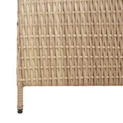 vidaXL Kamerverdeler Beige 292 x 180 cm poly rattan