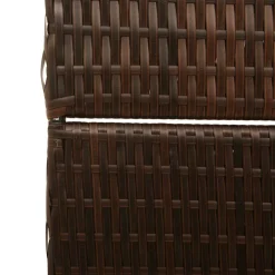 vidaXL Kamerverdeler Bruin 195 x 180 cm poly rattan