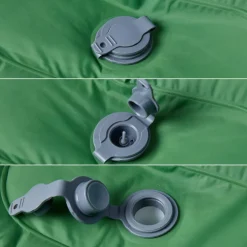 vidaXL Kampeermatras met kussen zelfopblazend 1-persoons groen