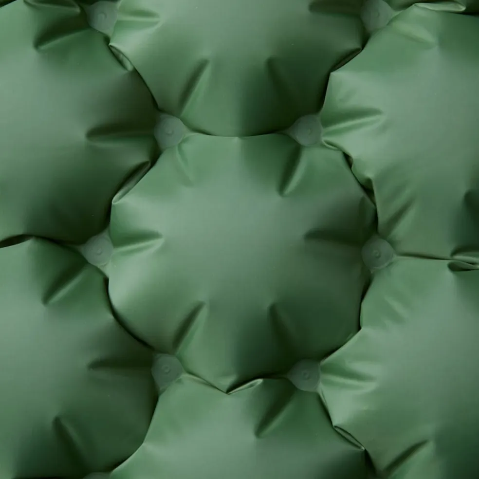 vidaXL Kampeermatras met kussens zelfopblazend 2-persoons groen