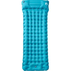 vidaXL Kampeermatras met kussen zelfopblazend 1-persoons blauw