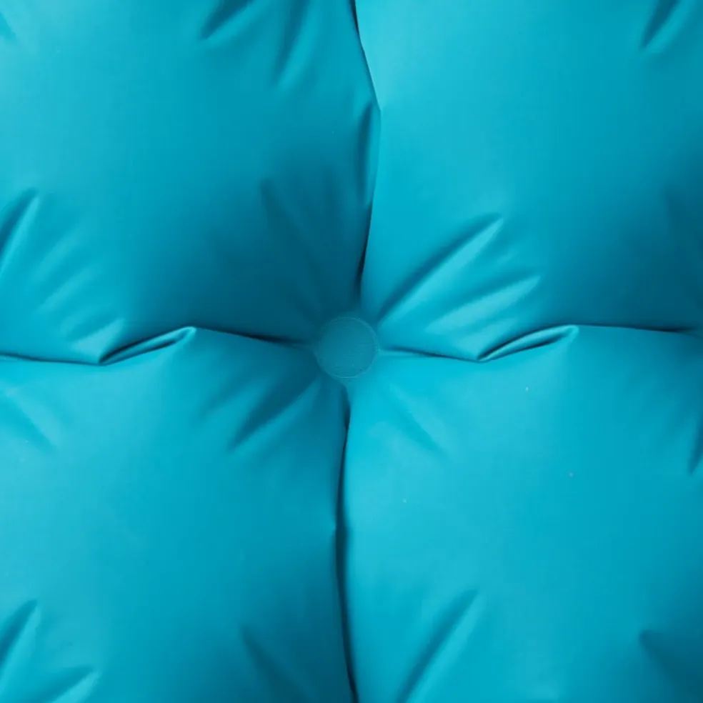 vidaXL Kampeermatras met kussen zelfopblazend 1-persoons blauw