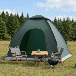 vidaXL Kamperen tent 2-persoons Legergroen
