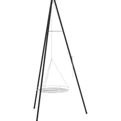 vidaXL Kampvuur tripod 2 st Zwart Staal