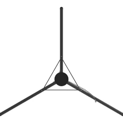 vidaXL Kampvuur tripod 2 st Zwart Staal