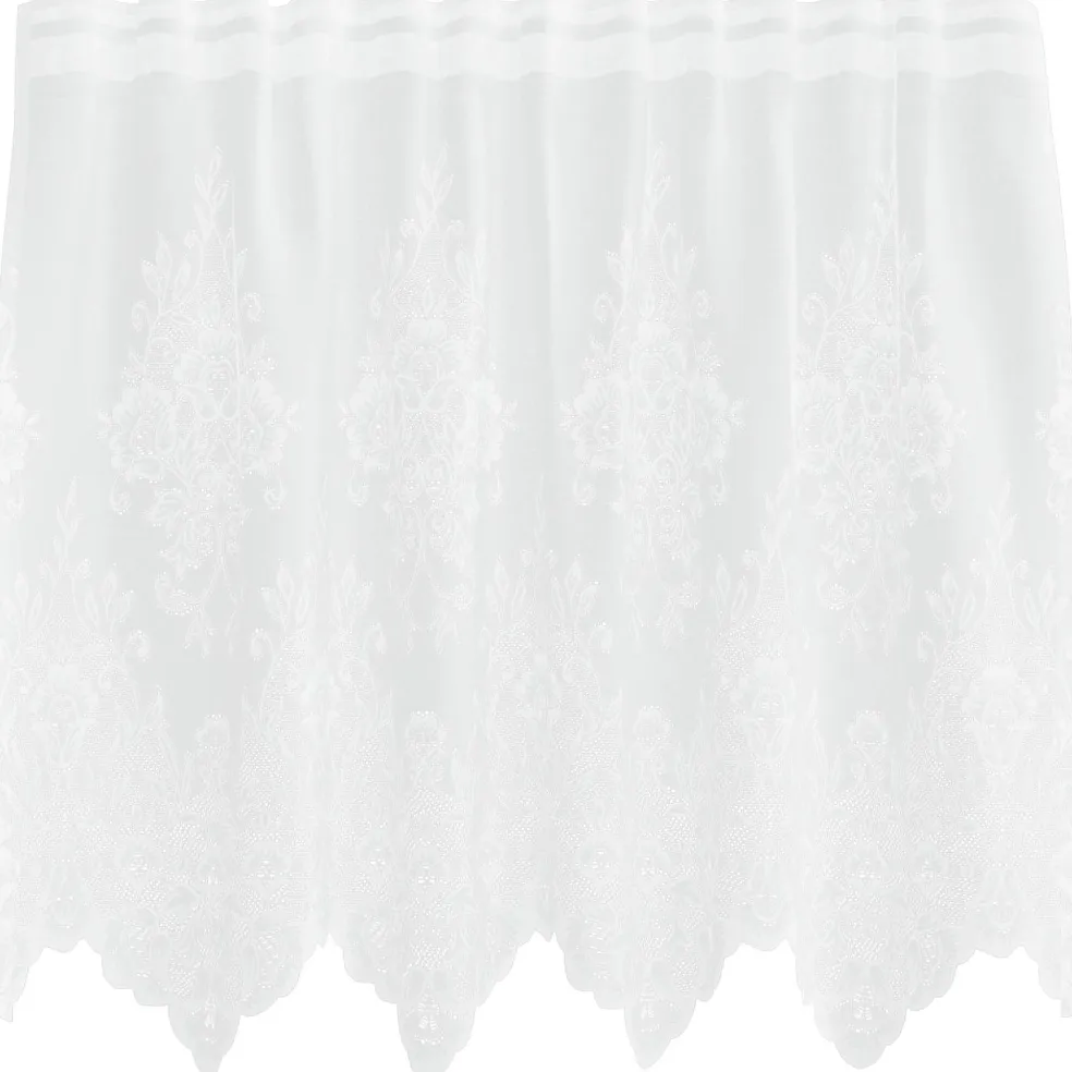 vidaXL Kantgordijn Wit 80 x 150 cm Polyester