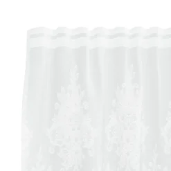 vidaXL Kantgordijn Wit 80 x 150 cm Polyester