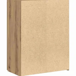 vidaXL Kantoorkast Artisanaal eiken 70 x 32 x 77.5 cm Bewerkt hout