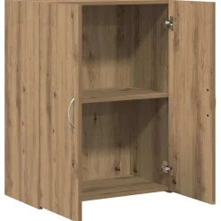 vidaXL Kantoorkast Artisanaal eiken 70 x 32 x 77.5 cm Bewerkt hout