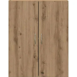 vidaXL Kantoorkast Artisanaal eiken 70 x 32 x 77.5 cm Bewerkt hout