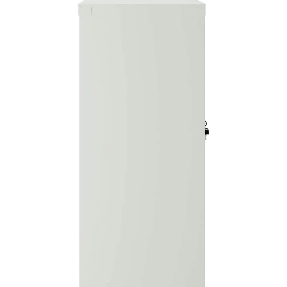 vidaXL Kantoorkast met 2 deuren 90 cm staal grijs