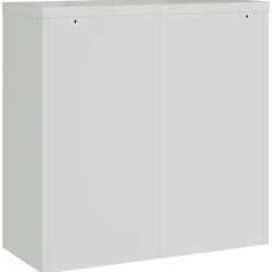 vidaXL Kantoorkast met 2 deuren 90 cm staal grijs