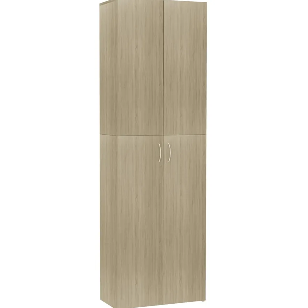 vidaXL Kantoorkast 60x32x190 cm bewerkt hout sonoma eikenkleurig