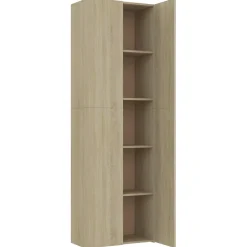 vidaXL Kantoorkast 60x32x190 cm bewerkt hout sonoma eikenkleurig