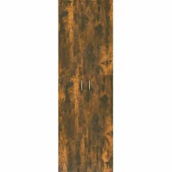 vidaXL Kantoorkast 60x32x190 cm bewerkt hout gerookt eikenkleurig